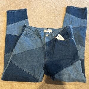 BA&SH Patchwork Cropped Jeans